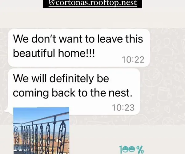 Cortona's Rooftop Nest Apartament *